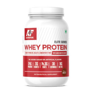Alphafuel Elite Whey Protein 1 KG ( 24 G Protein Per Serve ) | USFDA Certified